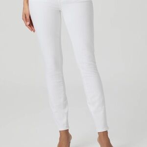 PAIGE White Skinny Jeans with Stretchy Fit